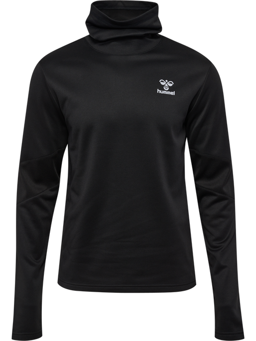 hmlACTIVE WINTER CREW SWEAT, BLACK, packshot