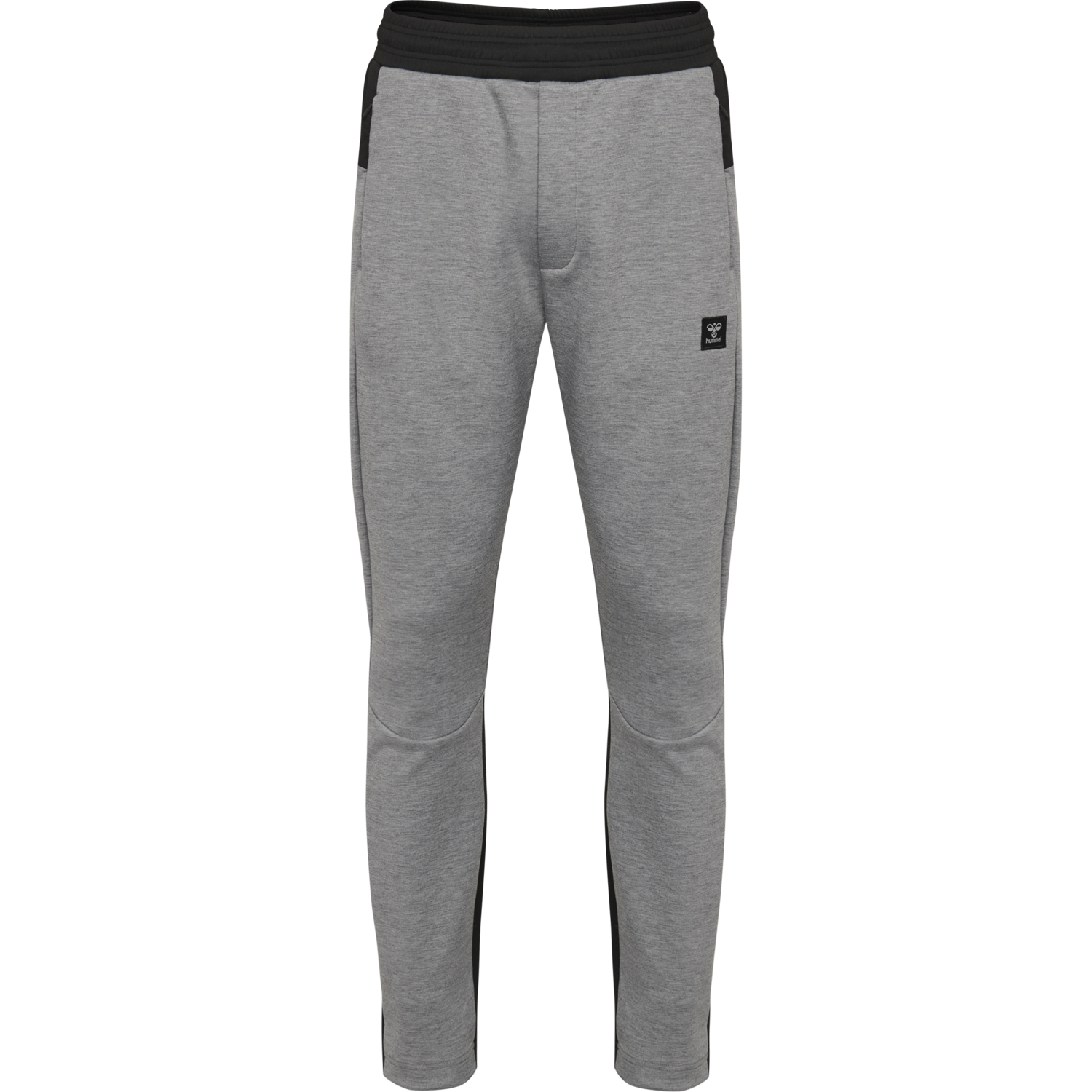 hmlTROPPER TAPERED PANTS, GREY MELANGE, packshot