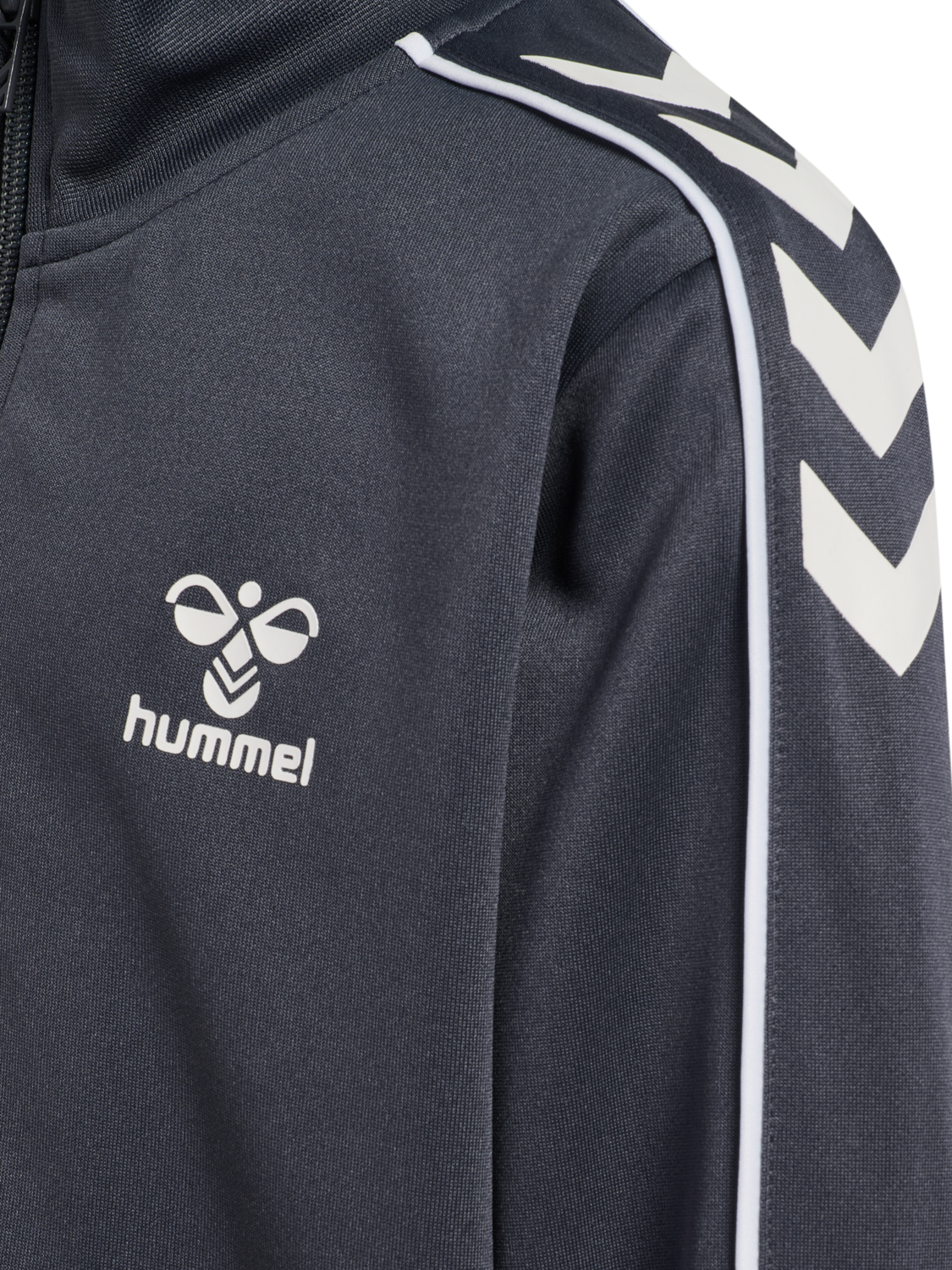 hmlTRACK TRACKSUIT, EBONY, packshot