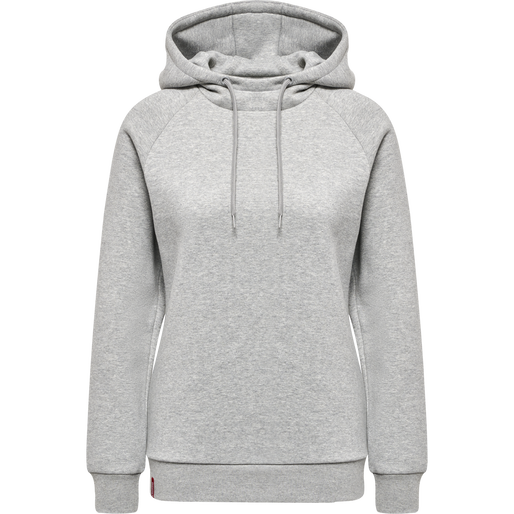 hmlRED HEAVY HOODIE WOMAN, GREY MELANGE, packshot