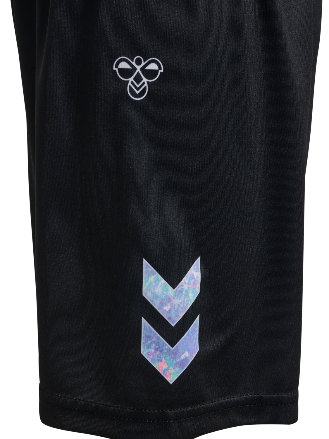 hmlSHIMMER SHORTS, BLACK, packshot