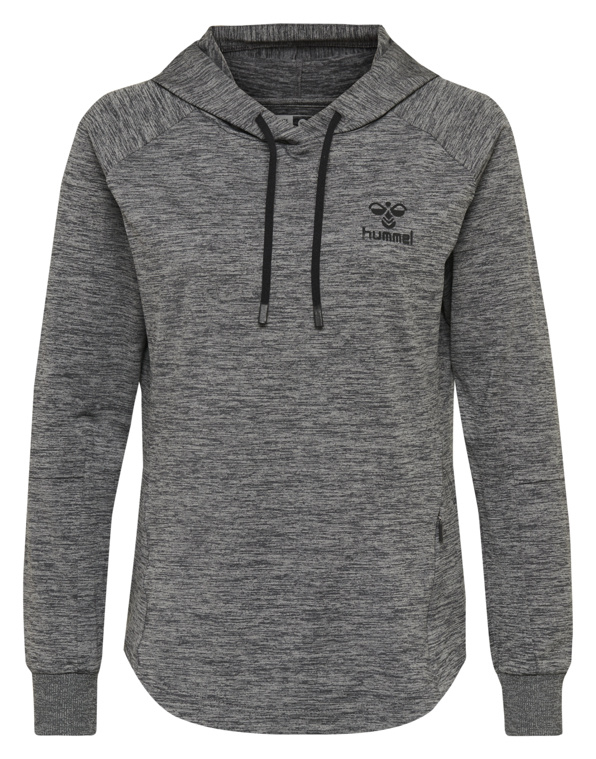 hmlSELBY HOODIE, DARK GREY MELANGE, packshot
