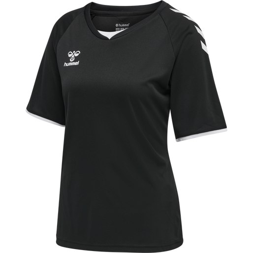 hmlCORE VOLLEY TEE WO, BLACK, packshot