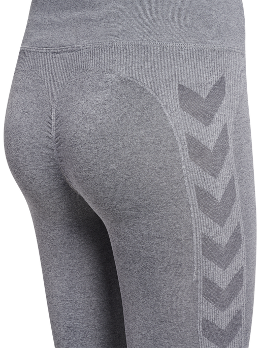 hmlCI SEAMLESS MW SCRUNCH TIGHT, GREY MELANGE, packshot