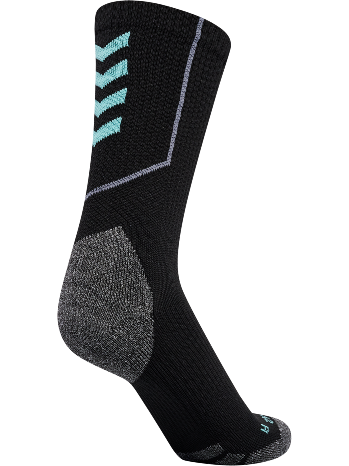 hmlBLAZE PRO TRAINING SOCKS LOW, BLACK/POOL BLUE, packshot