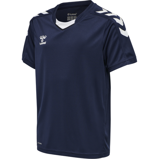hmlCORE XK POLY JERSEY S/S KIDS, MARINE, packshot