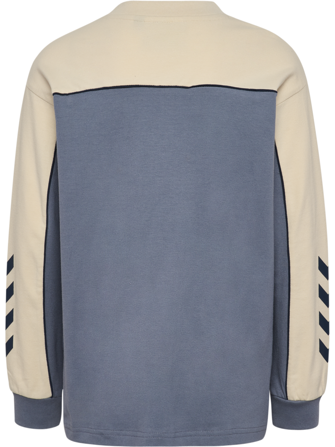 hmlJR LOOSE PIPING T-SHIRT L/S, FLINT STONE, packshot