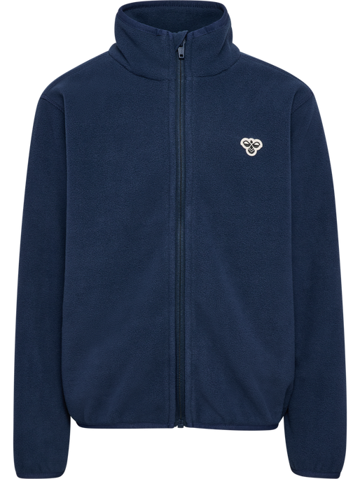 hmlJR FLEECE ZIP JACKET BEE, DRESS BLUES hmlJR FLEECE ZIP JACKET BEE, DRESS BLUES, packshot