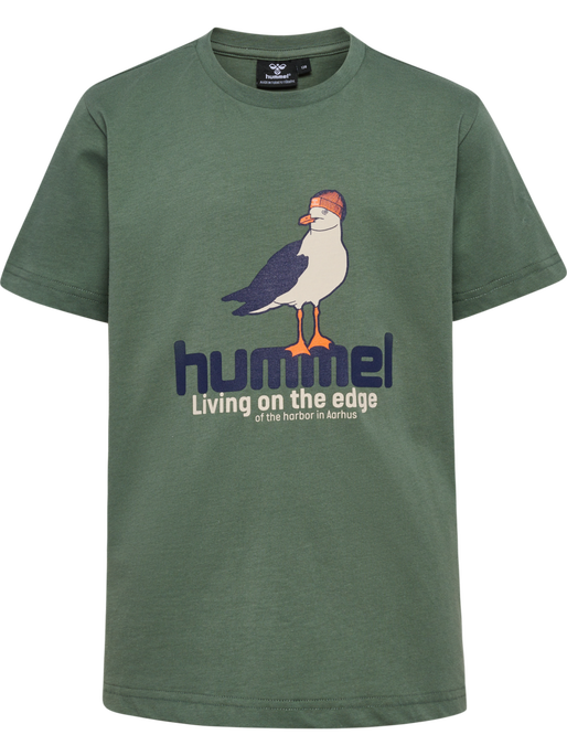 hmlPRINT T-SHIRT S/S, LAUREL WREATH/BLACK IRIS, packshot