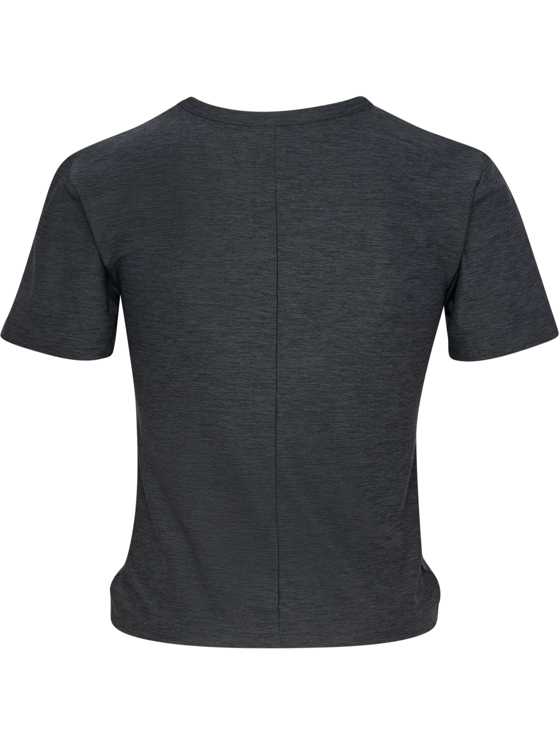 hmlYOGA WRAP W T-SHIRT S/S, EBONY, packshot