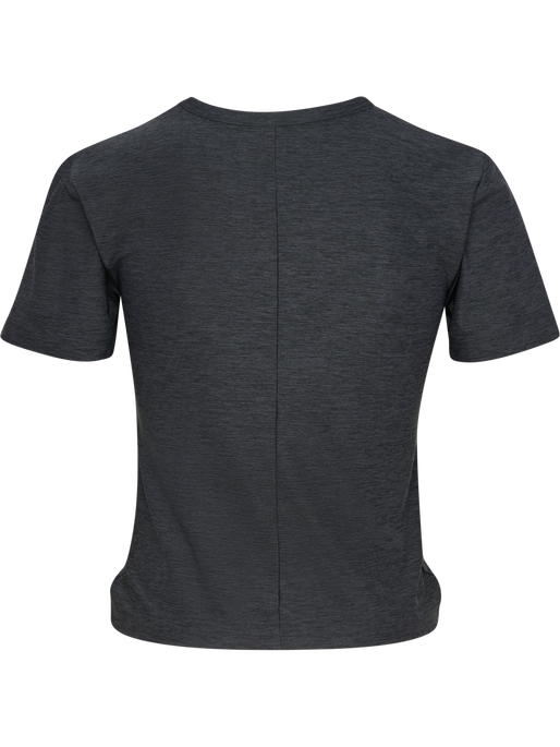 hmlYOGA WRAP W T-SHIRT S/S, EBONY hmlYOGA WRAP W T-SHIRT S/S, EBONY, packshot