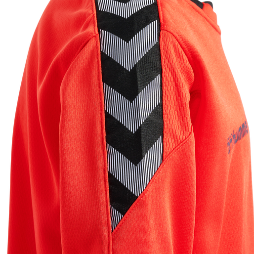 hmlAUTHENTIC KIDS POLY JERSEY L/S, FIRE RED, packshot