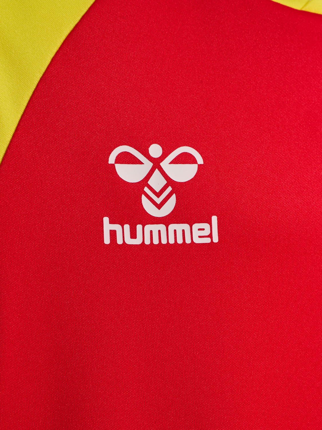 hmlMATCH LEAGUE JERSEY S/S KIDS, TRUE RED/BLAZING YELLOW, packshot