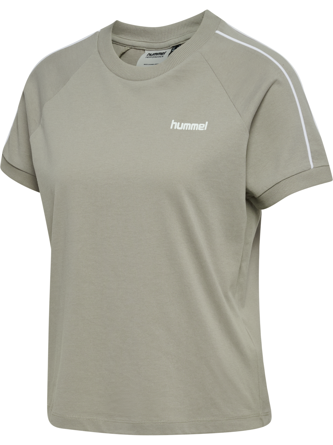 hmlPULSE PIPING W T-SHIRT S/S, ROCK RIDGE, packshot