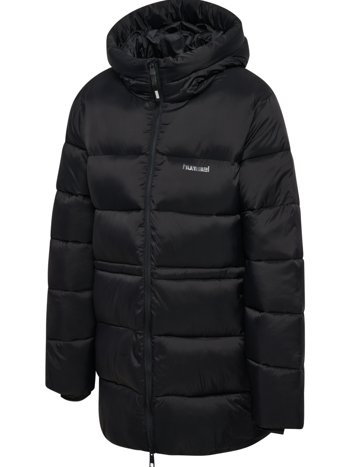 hmlMID LENGHT W PUFFER JACKET, BLACK, packshot
