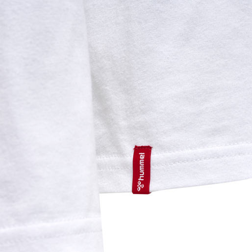 hmlRED HEAVY T-SHIRT L/S, WHITE, packshot