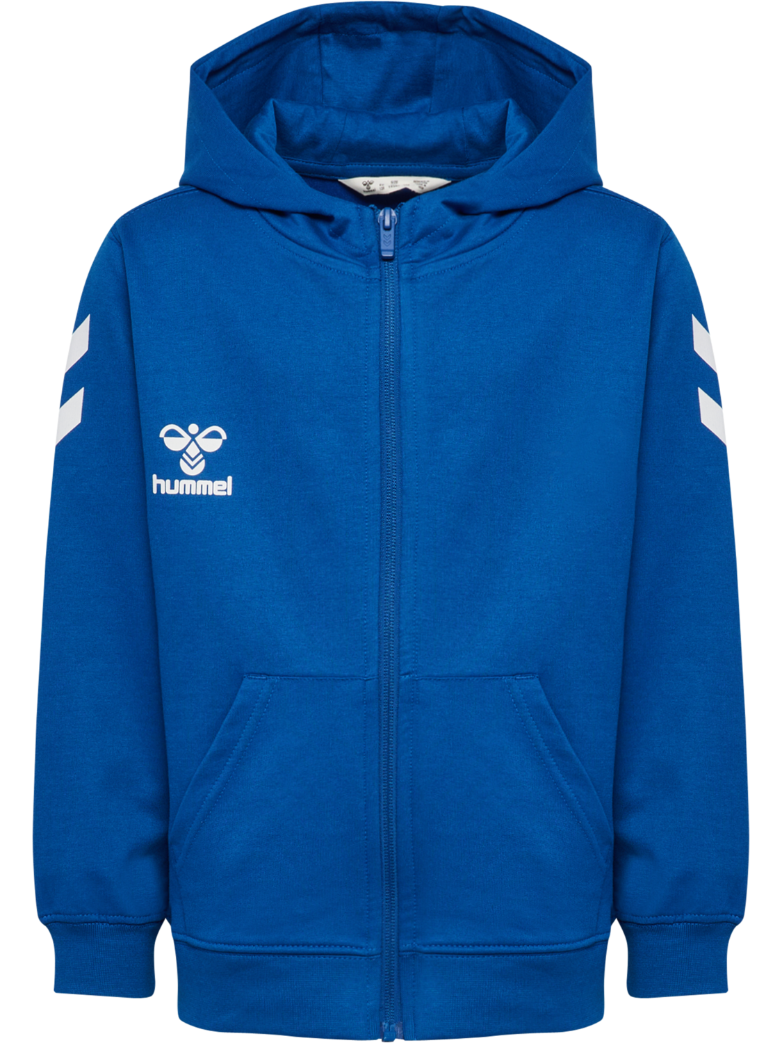 hmlGO 2.0 CHEVRON ZIP HOODIE KIDS, TRUE BLUE, packshot