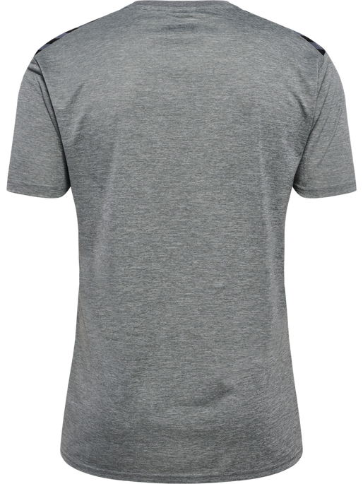 hmlAUTHENTIC PL JERSEY S/S, GREY MELANGE, packshot