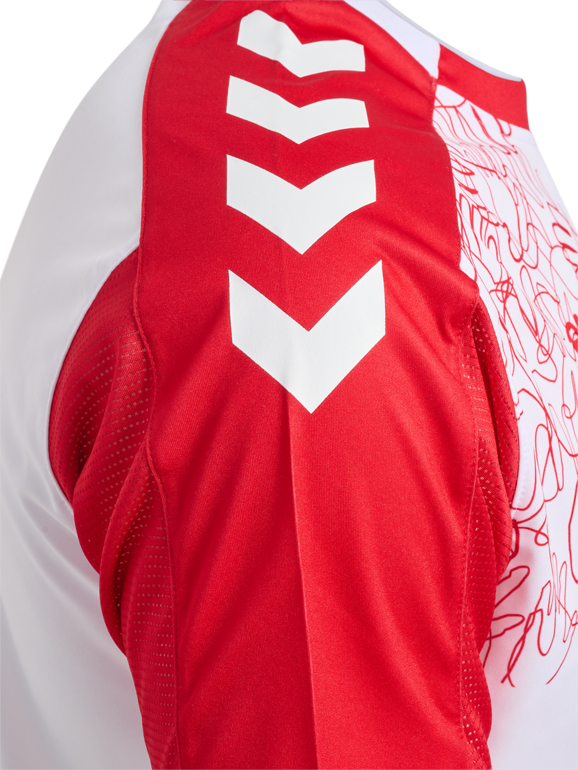 LYKKELIGA 23/24 DK JERSEY S/S KIDS, WHITE, packshot