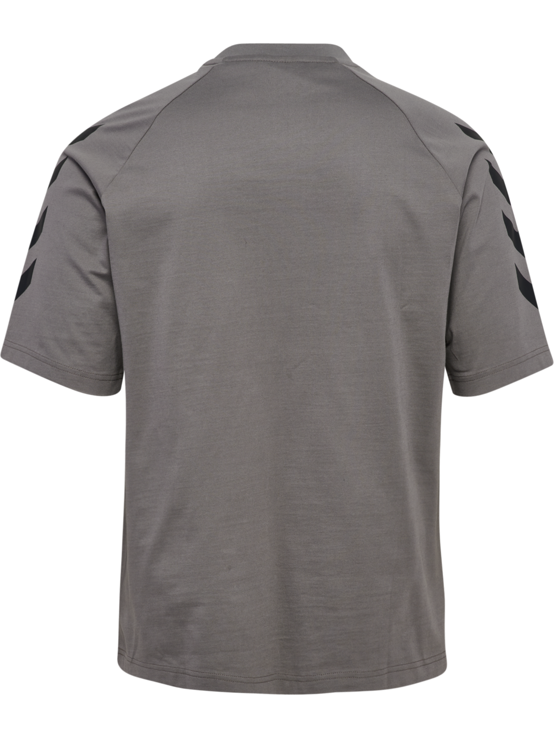 hmlKEEPER CHEVRON T-SHIRT S/S, CHARCOAL GRAY, packshot