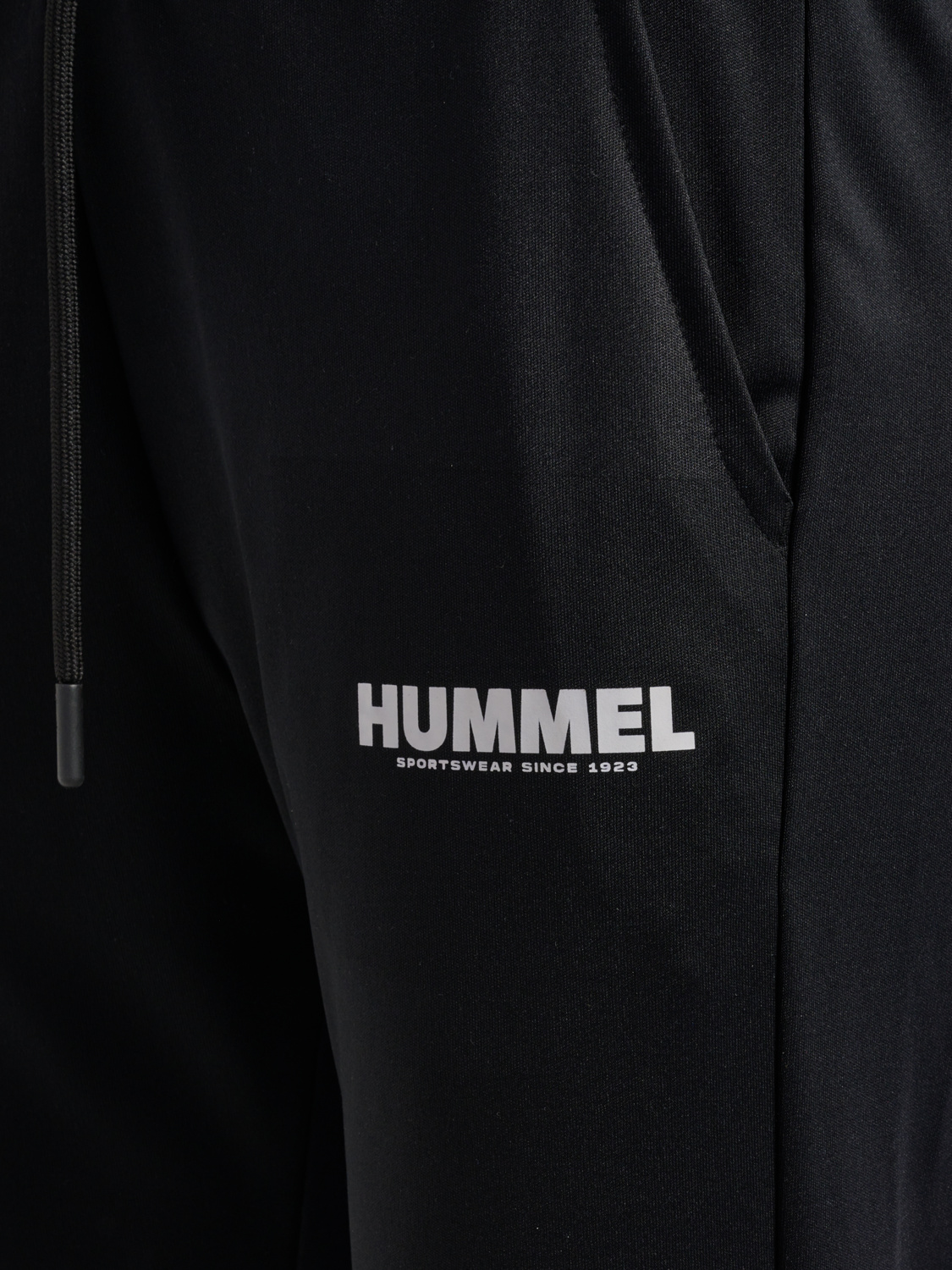 hmlLEGACY EVY REGULAR POLY PANTS, BLACK, packshot