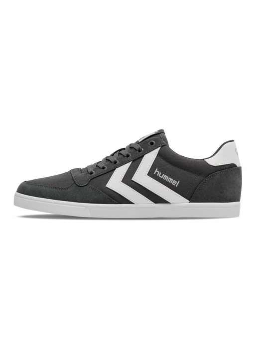 HUMMEL SLIMMER STADIL LOW, CASTLE ROCK/WHITE KH, packshot