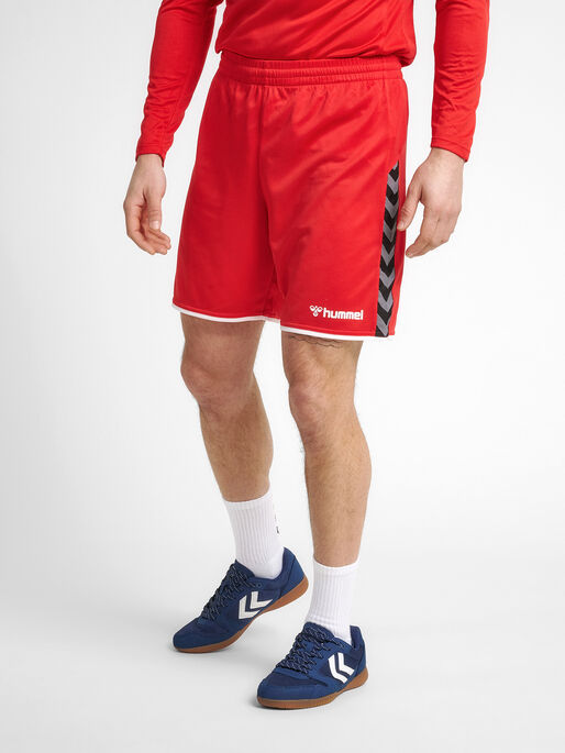 hmlAUTHENTIC POLY SHORTS, TRUE RED, model