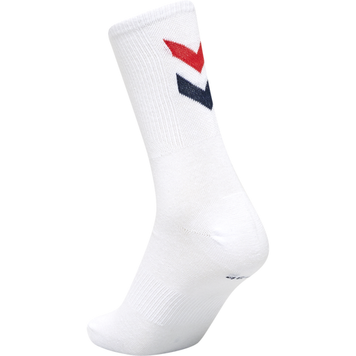 hmlCHEVRON 6-PACK SOCKS, WHITE/BLUE/RED/GREY, packshot