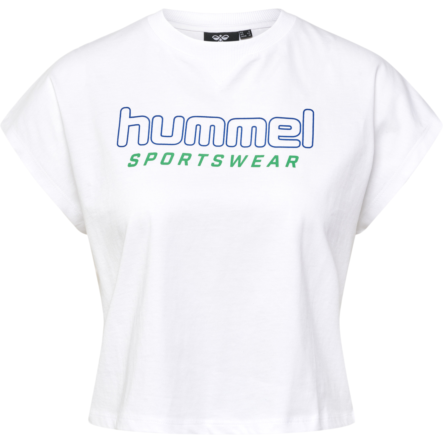 hmlLGC JUNE CROPPED T-SHIRT, WHITE, packshot