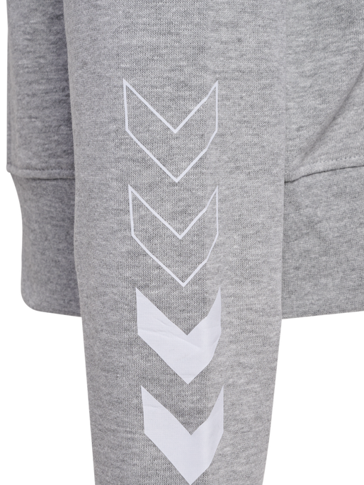 hmlELEMENTAL SHORT HOODIE WOMAN, GREY MELANGE hmlELEMENTAL SHORT HOODIE WOMAN, GREY MELANGE, packshot
