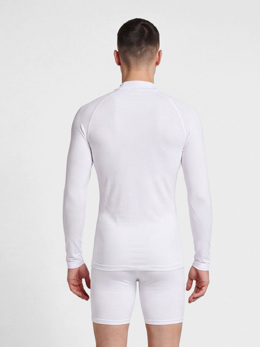 hmlBL COMFORT 2.0 MOCKNECK TEE L/S, WHITE, model
