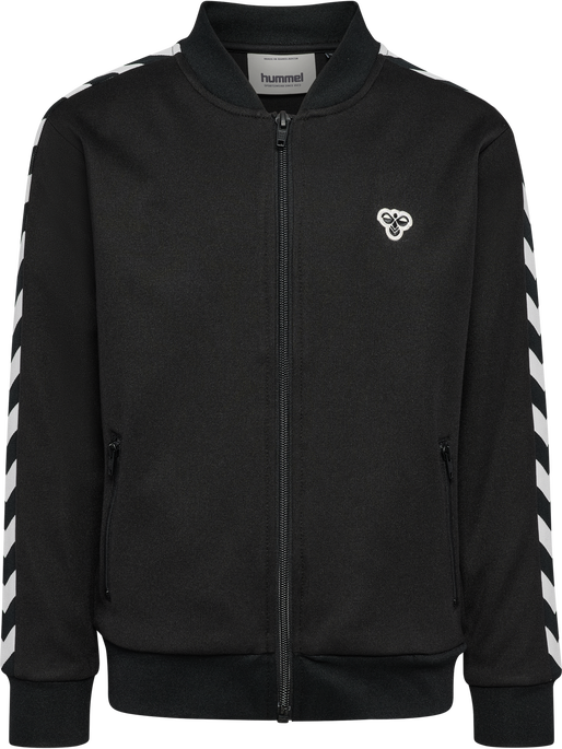hmlJR ARCHIVE REG POLY ZIP JACKET, BLACK, packshot