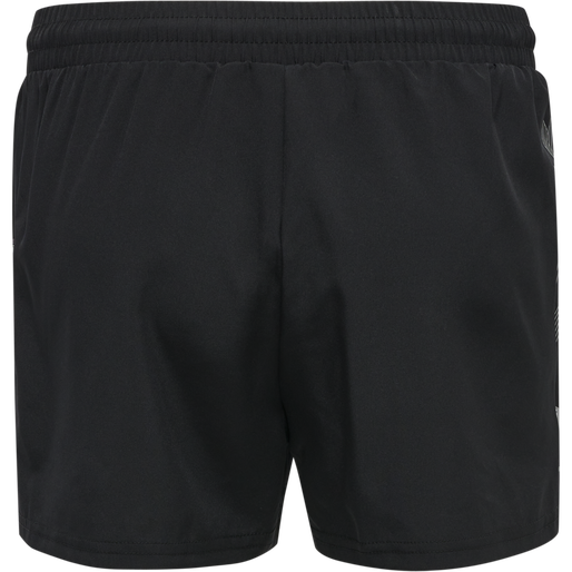hmlMOVE GRID WOVEN SHORTS WOMAN, BLACK, packshot