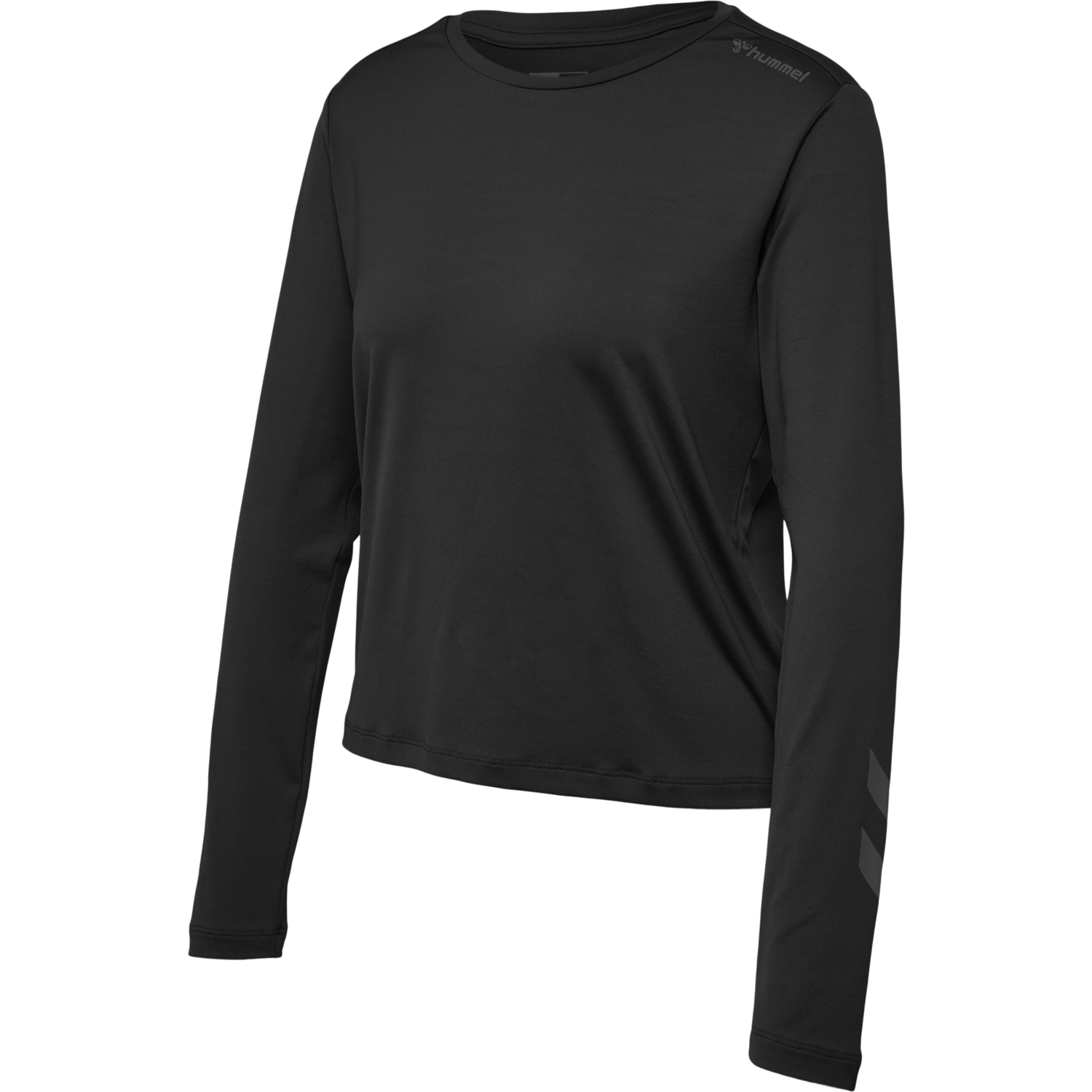 hmlMT TAYLOR T-SHIRT L/S, BLACK, packshot