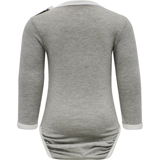 hmlFLIPPER BODY L/S 2-PACK, GREY MELANGE/WOODROSE, packshot