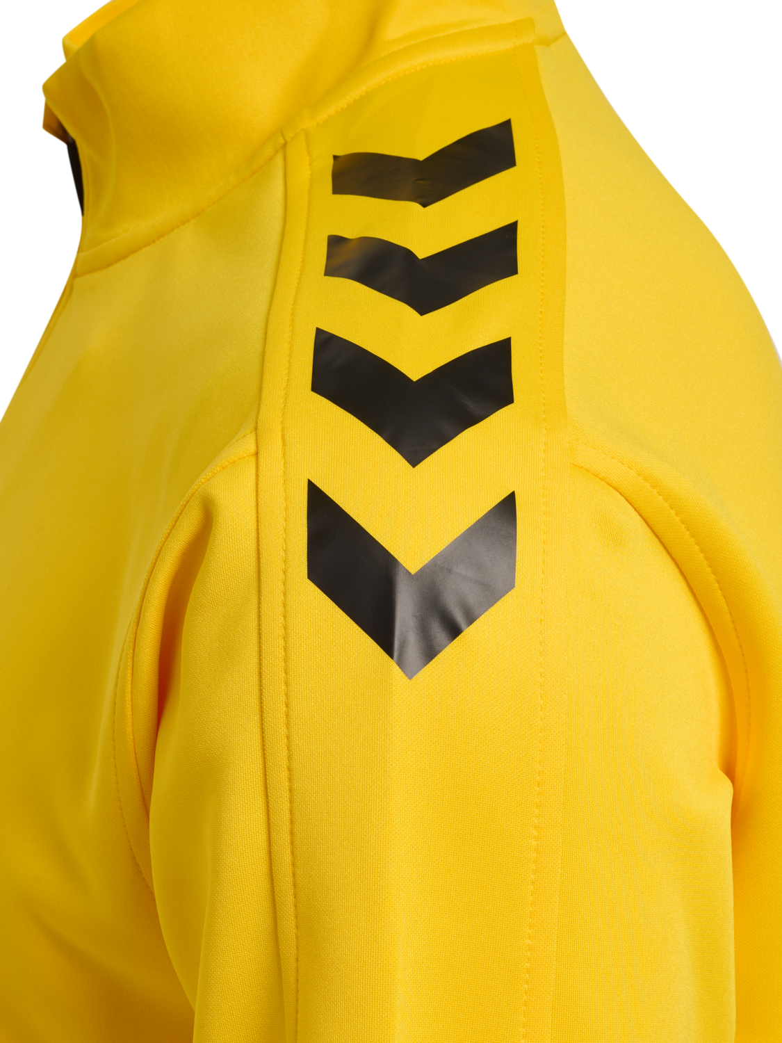 hmlCORE XK HALF ZIP POLY SWEAT, SPORTS YELLOW, packshot