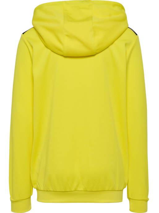 hmlAUTHENTIC PL ZIP HOODIE KIDS, BLAZING YELLOW, packshot