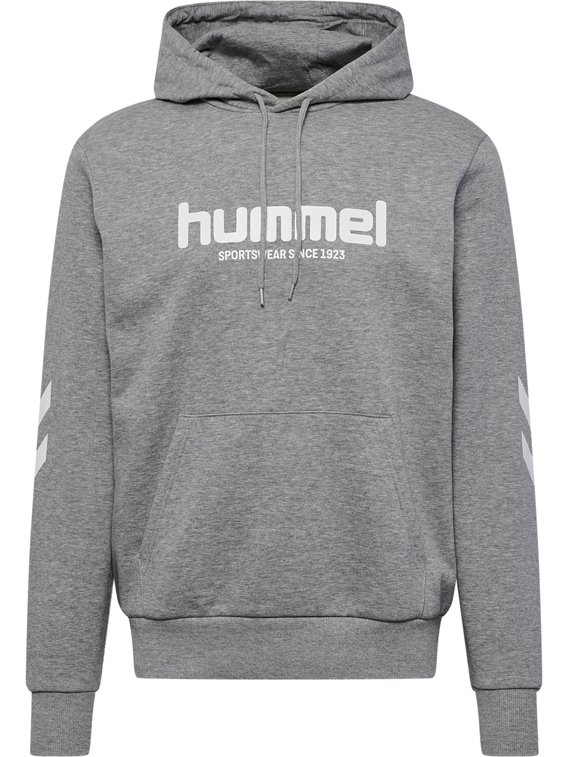 hmlLEGACY 2.0 HOODIE, GREY MELANGE, packshot
