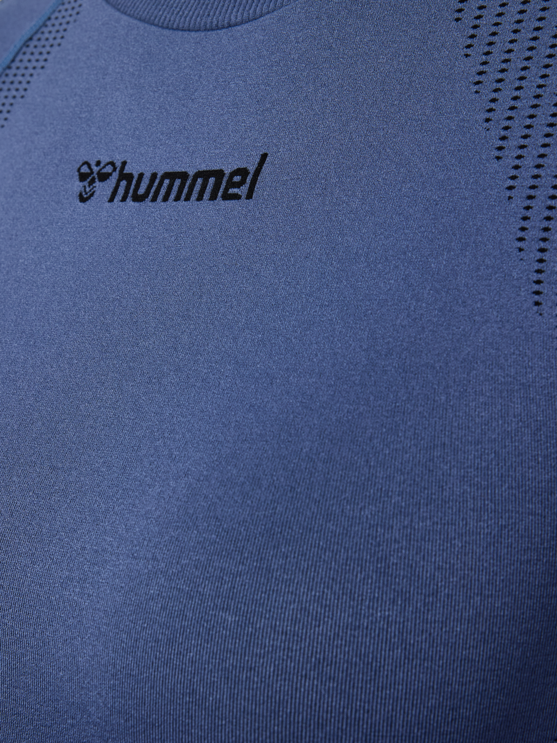 hmlMT SHAPING SEAMLESS T-SHIRT L/S, BLUE INDIGO, packshot