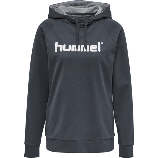 HMLGO COTTON LOGO HOODIE WOMAN, INDIA INK, packshot