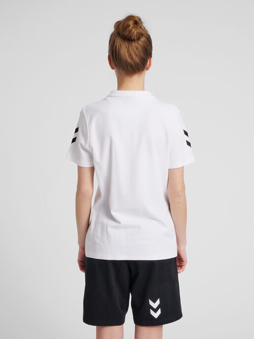 HMLGO COTTON POLO WOMAN, WHITE, model