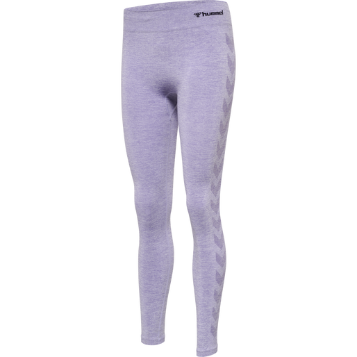 hmlCI SEAMLESS MID WAIST TIGHTS, LAVENDER MELANGE hmlCI SEAMLESS MID WAIST TIGHTS, LAVENDER MELANGE, packshot