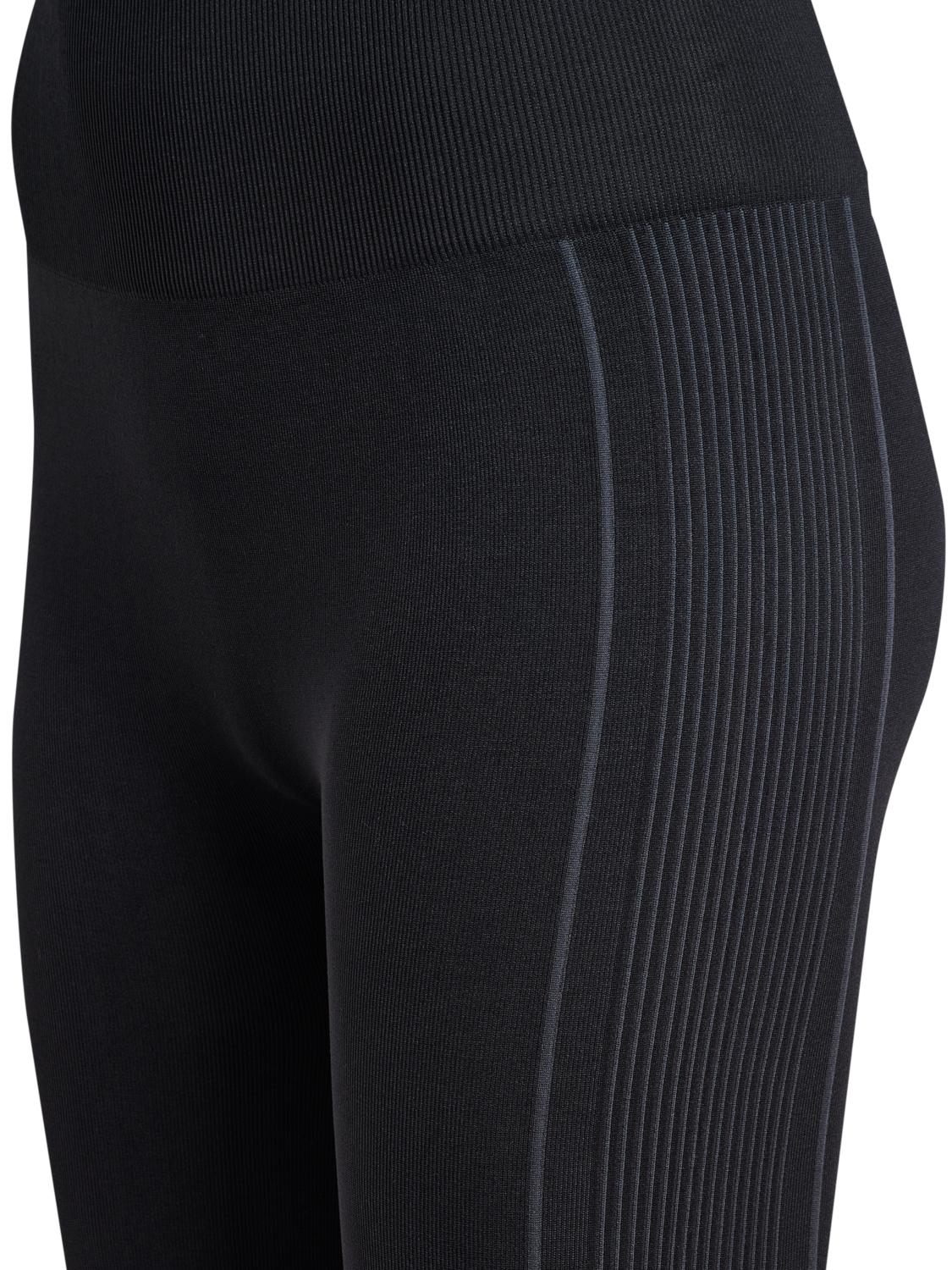 hmlYOGA SEAMLESS HW TIGHTS, BLACK, packshot