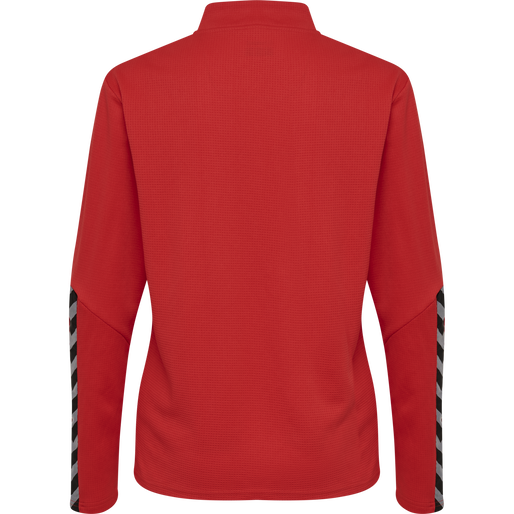 hmlAUTHENTIC HALF ZIP SWEATSHIRT WO, TRUE RED, packshot