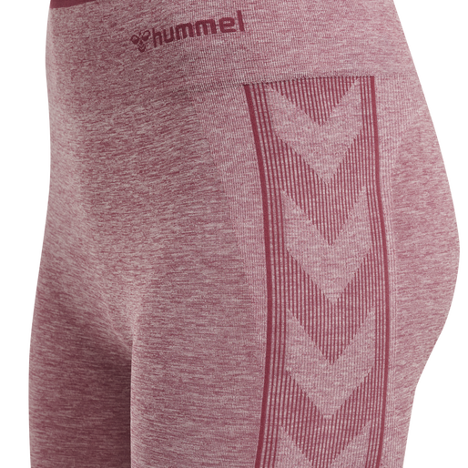 hmlMT UNA SEAMLESS MID WAIST TIGHTS, DUSKY ORCHID MELANGE, packshot