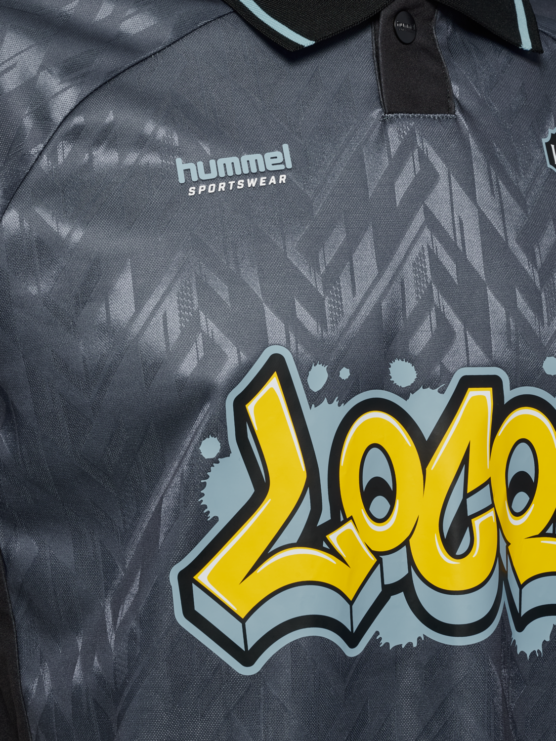 hmlLOOSE SOCCER JERSEY S/S EL PASO, BLACK, packshot