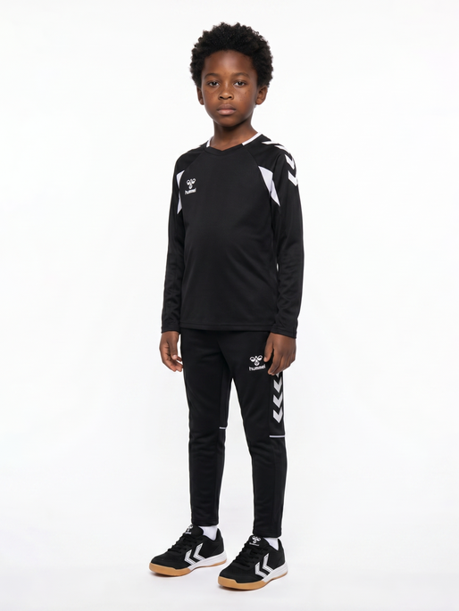 hmlCORE 2.0 JERSEY L/S KIDS, BLACK/WHITE, model