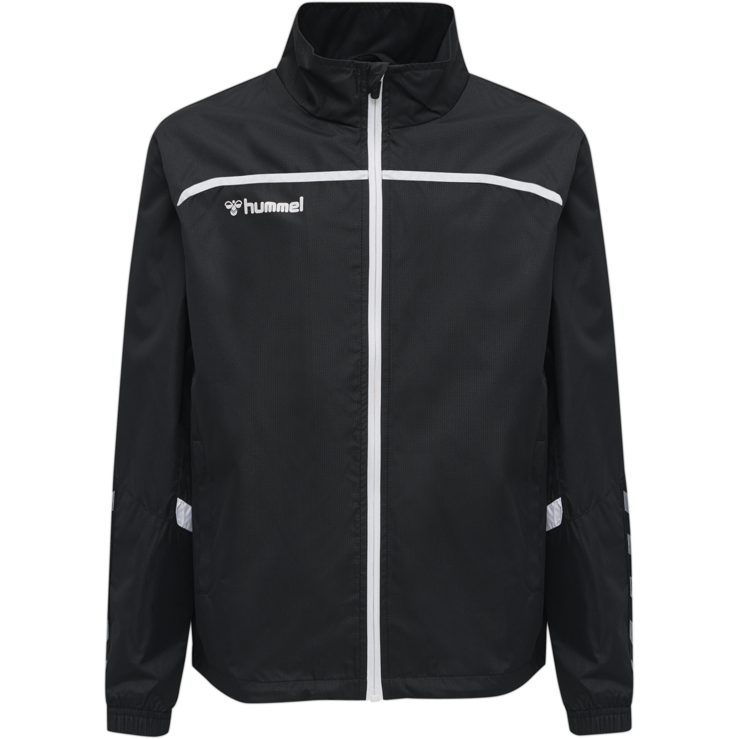 hmlAUTHENTIC KIDS TRAINING JACKET, BLACK/WHITE, packshot