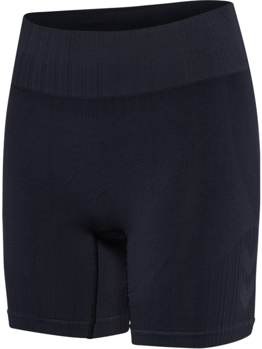 hmlMT DEFINE SEAML SCRUNCH SHORTS, BLACK, packshot
