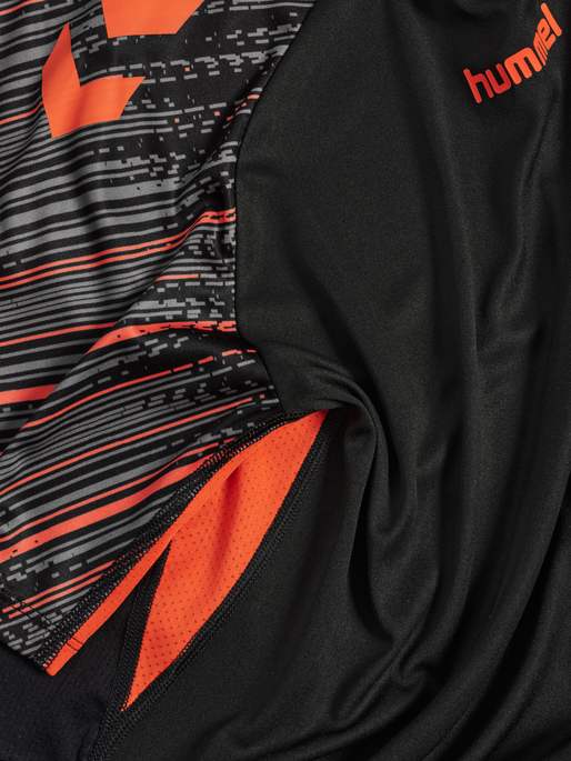 hmlBLAZE PRO TRAINING JERSEY KIDS, BLACK/ORANGE hmlBLAZE PRO TRAINING JERSEY KIDS, BLACK/ORANGE, packshot
